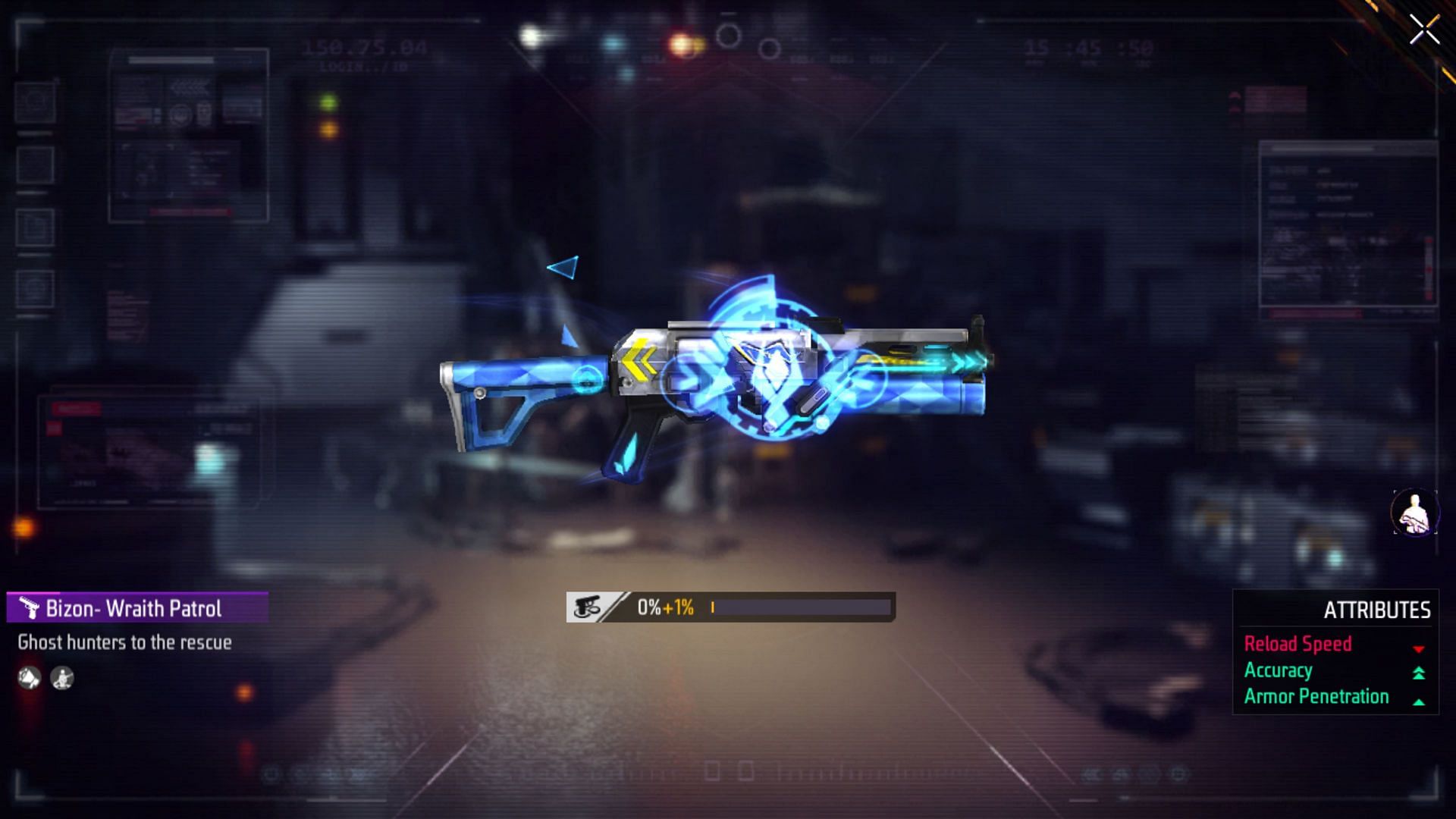 Bizon - Wraith Patrol was previously released in Weapon Royale (Image via Garena)